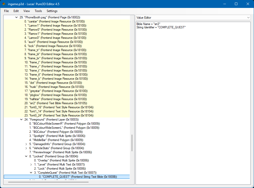 phonebooth message frontend changes in Lucas' Pure3D Editor 4
