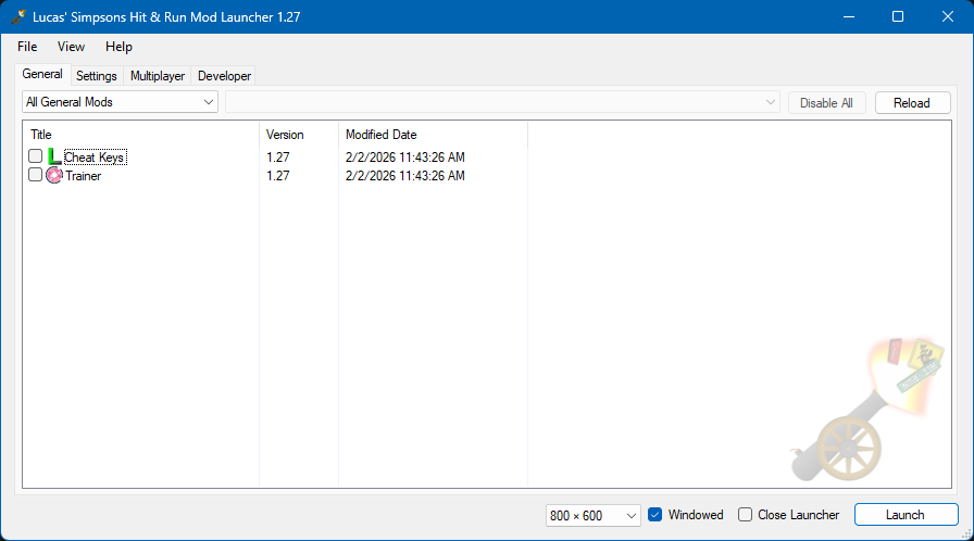 A screenshot of the Mod Launcher's main window