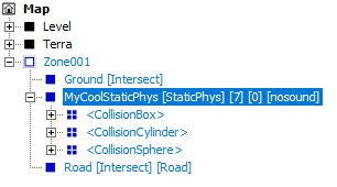 static phys group in outliner